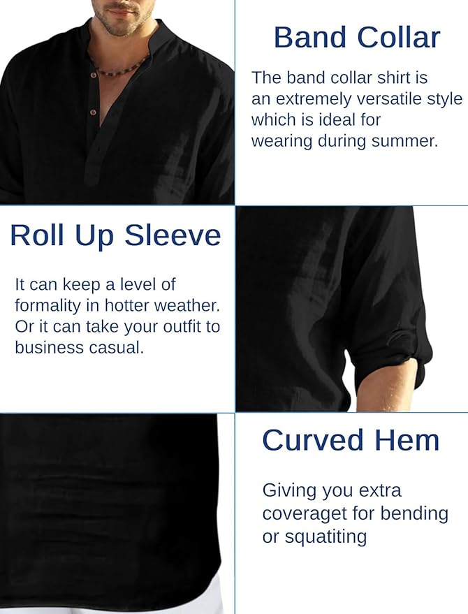 The Luxury Spot Men's Cotton Blend Full Sleeve Straight Kurta Designed for Elegant Ethnic Wear, Daily Comfort, or Festive Gatherings - Image 4