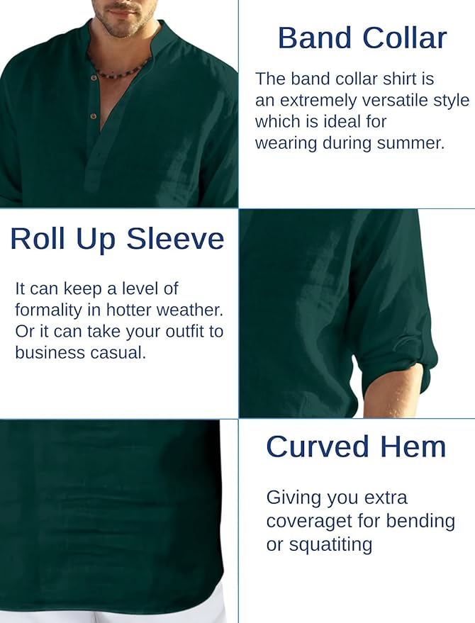 The Luxury Spot Men's Cotton Blend Full Sleeve GREEN - Image 4