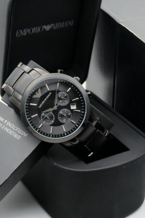 Emporio Armani : Men's stylish Emporio Armani Renato AR2453 wristwatch is the perfect choice for everyday wear