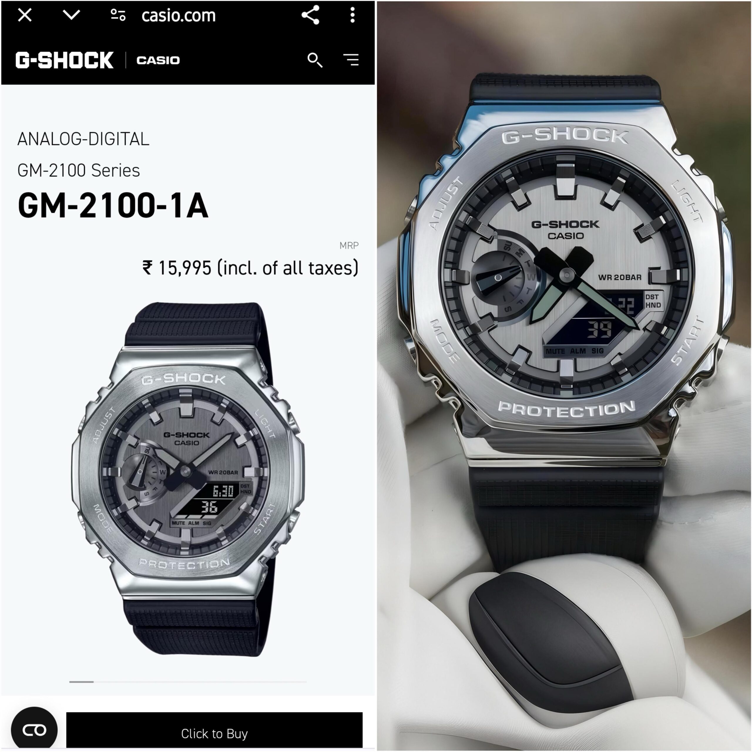 G-SHOCK : GM-WORKING WITH AUTO-LIGHT - Image 2