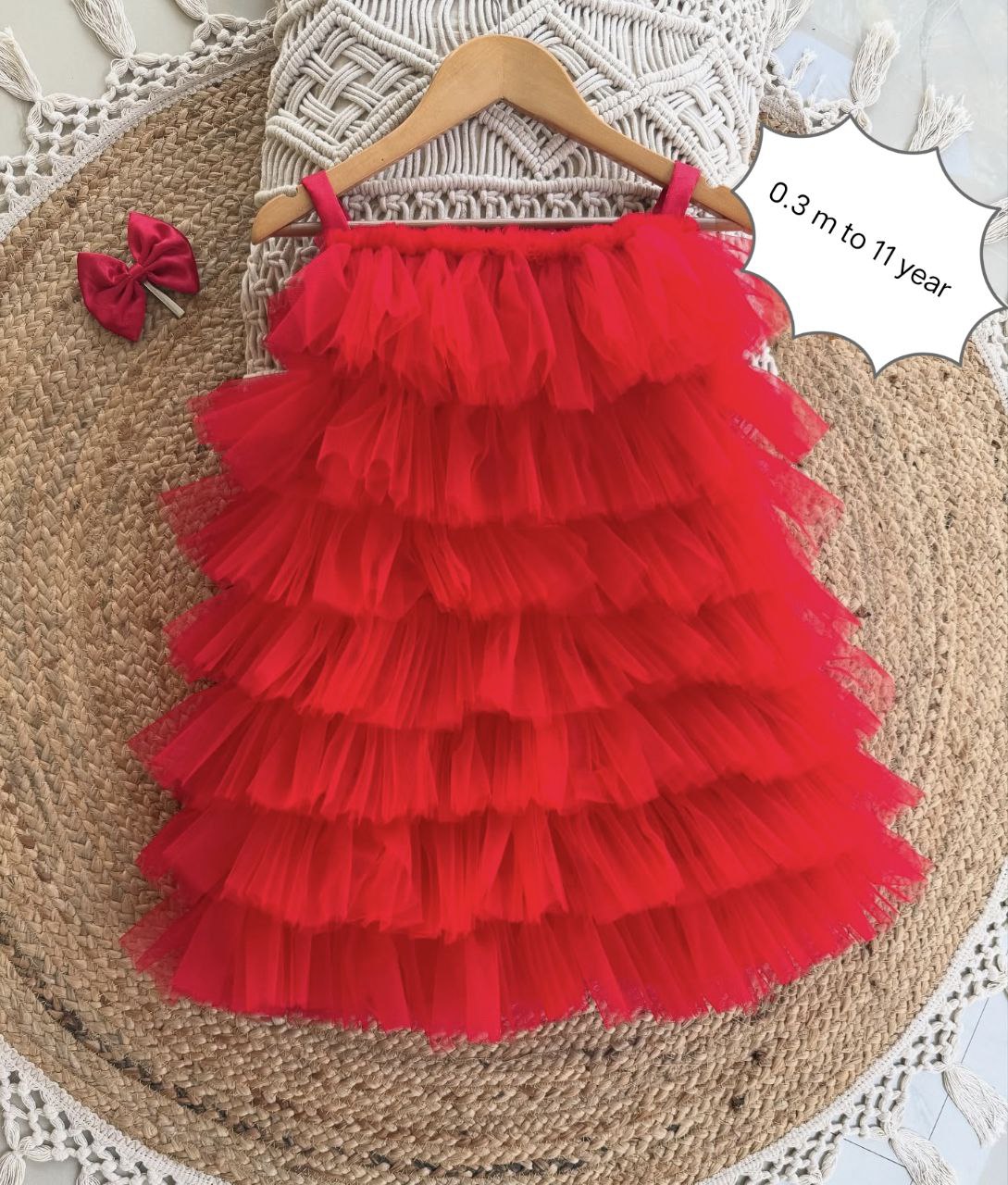 NET PRINCESS FROCK ( 3 Month to 11 Year ) (Copy)