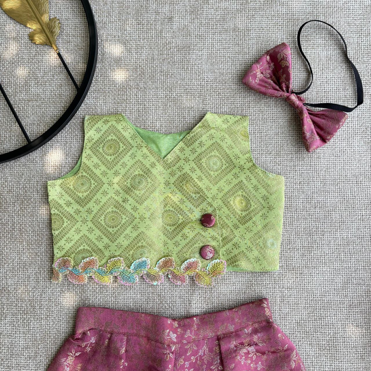 BROCADE CO-ORD SET ( 0.6 Month to 15 Year ) - Image 2